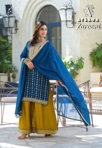 Collection de style pakistanais pour femmes de qualité supérieure ensemble de costumes Salwar Kameez brodés lourds à des prix de gros de l'Inde - Product Image 6