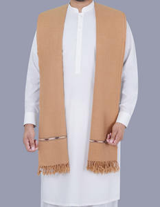 Cómodo logotipo personalizado y diseño chal de lana de invierno Pakistán fabricación al por mayor precio barato hombres chal de invierno para la venta - Product Image 3