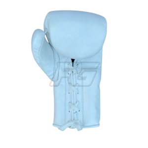 Winning Boxing Gloves Cowhide Leather Breathable Shock Absorption Kick Boxing Training Sparring Stretch Material OEM Lace-Up - Product Image 5