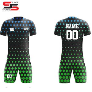 Camisetas de fútbol con diseño de tira de sublimación personalizado, camisetas de alta calidad al por mayor, uniforme de fútbol recortado ajustado de calle de gran tamaño - Product Image 4