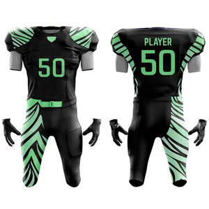 Uniformes de Fútbol Americano de Manga Corta 100% Poliéster, Secado Rápido, Último Estilo para Hombres Adultos - Product Image 2