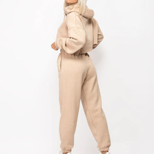 เสื้อครอปมีฮู้ดทรงหลวมมีฮู้ดผ้าฝ้ายหนาเสื้อครอปของผู้หญิงดีไซน์ใหม่ - Product Image 6