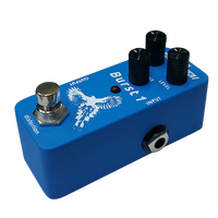 Педаль дисторшн Tone Weal BURST1 из алюминия, миниатюрная, аналоговая, с высоким уровнем усиления, для гитары, с регулировкой басов и высоких частот, удобная в использовании, производство Тайвань