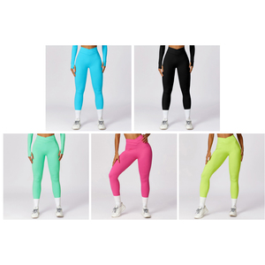 Custom Sportswear Quick Dry Sport <b>Legging</b> Women Fitness Seamless High Waist Pants <b>Butt</b>-<b>Lifting</b> Women Custom Logo Yoga <b>Leggings</b> - Product Image 6
