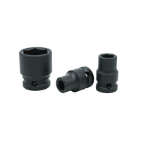 Jeu de douilles hexagonales isolées OEM personnalisables Taille 8mm à 41mm Douilles à chocs en finition chromée en matériau CR-MO pour projets de bricolage