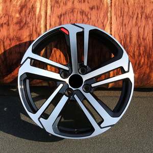 <span class=keywords><strong>Jantes</strong></span> de voiture noires à face machine de <span class=keywords><strong>17</strong></span> <span class=keywords><strong>pouces</strong></span> 4X108mm roues en alliage de coulée d'aluminium à cinq rayons en gros pour voitures de tourisme <span class=keywords><strong>Peugeot</strong></span> - Product Image 3