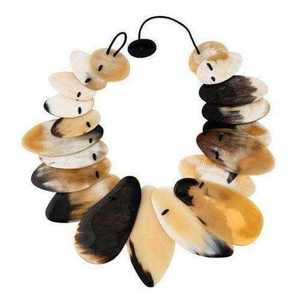 Collier pendentif en corne de buffle classique de haute qualité, corne naturelle et résine, pour les amoureux, vente chaude - Product Image 4