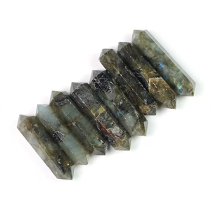 Venta al por mayor de labradorita natural de alta calidad de doble punta de lápiz de terminación 30-35mm para la fabricación de joyas de la India - Product Image 2