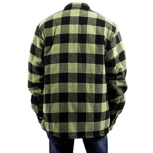 Professional Wear New Stylish <b>Men</b> Flannel Shirt <b>Turtleneck</b> Collar Long Sleeve Eco-Friendly Anti-Wrinkle Breathable Comfortable - Product Image 3