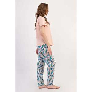 ชุดนอนผู้หญิงไซส์ XXL คอกลม แขนสั้น ทรงโอวัล ชุดนอนใส่สบาย - Product Image 1