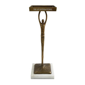 Mesas auxiliares de aluminio con patas de hoja para sala de estar, muebles modernos decorativos para el hogar, hoteles y restaurantes - Product Image 4