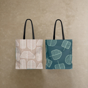 Bolsa de Mano Moderna de Lona Sólida, Bolsa de Hombro Minimalista de Tela, Duradera, Suave, en Color Verde Azulado Neutro, con Cierre de Cremallera para la Playa - Product Image 1