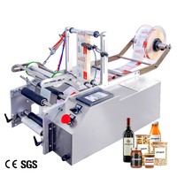 Etiquetadora Semiautomática de Escritorio YM130 para Botellas de Líquido y Sólidos, Puede Combinarse con Codificador de Fecha y Lote