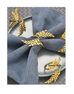 Servilletero de tamaño y forma personalizados, diseño fabuloso, servilletero de Color dorado de Metal para decoración de mesa de boda - Product Image 5