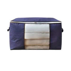 Tissu Vêtements Boîtes De Rangement Pliables Blanchisserie Épais Tissu Respirant Boîtes De Rangement Sacs - Product Image 2