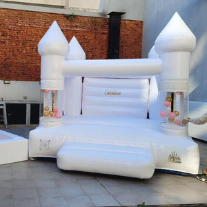 Castillo Inflable <span class=keywords><strong>de</strong></span> Color Rosa Usado para Fiestas a Precio Económico, Castillo Inflable Comercial - Product Image 4