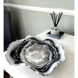 Cuenco de resina duradero para servir todos los días elegante versátil ligero elegante hecho a mano decorativo moderno único artístico Cocina - Product Image 1