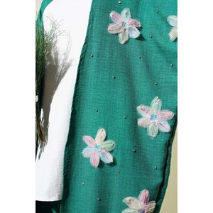 Benetton ชุดกิโมโนผู้หญิง3ชิ้นผ้าทูลลายดอกไม้ - Product Image 1