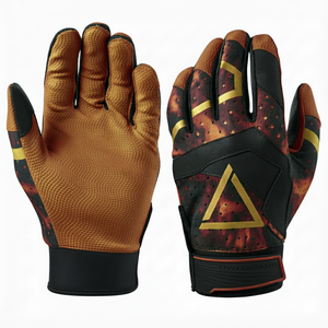 Gants de frappe de baseball unisexes personnalisés avec logo OEM, prix de gros, en peau de chèvre, adaptatifs, holistiques, antidérapants, pour le softball - Product Image 3