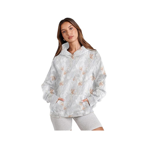 Sweat à capuche unisexe surdimensionné vintage pour hommes et femmes, 100 % coton biologique, polaire, coupe-vent, respirant, impression numérique - Product Image 2