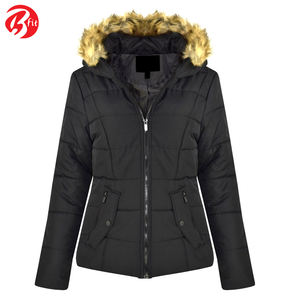 Nouveau Style Dames Matelassé Conception Rembourré Bulle Fourrure À Capuche Puffer Parka Manteau Veste Meilleure Vente Femmes Parka Veste - Product Image 2