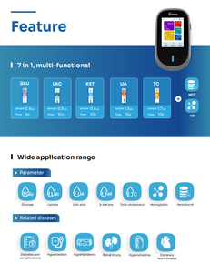 Analizador bioquímico seco completamente automático 7 en 1 y perfil de lípidos/medidor de función renal con tiras de prueba <span class=keywords><strong>para</strong></span> medicina china - Product Image 4