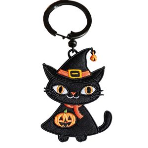 Regalo promocional de fiesta, llavero bordado personalizado, calabaza de Halloween - Product Image 1