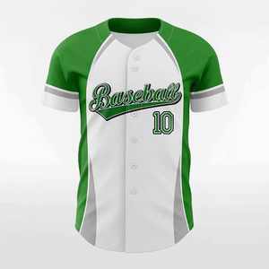 Camiseta de Béisbol con Estampado Digital Personalizado, de Secado Rápido, Transpirable, Cuello en V, 160g, Color Verde Ceniza, Uniformes para Equipos Internacionales - Product Image 3