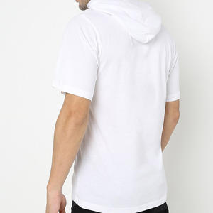 Pull de haute qualité surdimensionné personnalisé Logo impression sweats à capuche pour hommes sweats à capuche avec demi-manches pas cher taux tendance tenues - Product Image 2