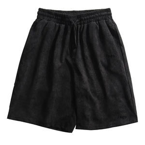 Pantalones cortos deportivos de compresión personalizados para hombre, pantalones cortos deportivos de entrenamiento informales sólidos hechos de poliéster y nailon - Product Image 2