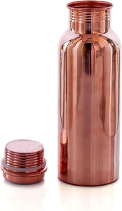 Botella de Agua de Latón Hecha a Mano con Tapa, Ecológica y a Prueba de Fugas, Color Personalizado para Viajes, Yoga y Regalos - Product Image 3