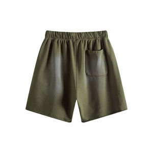 Pantalones cortos atléticos para hombre 2025, ropa de calle alta, pantalones cortos lavados con ácido, Parche de rizo francés bordado, pantalones cortos para hombre con logotipo personalizado - Product Image 5