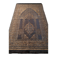 Tapis de prière de haute qualité en chenille luxueuse turque 100% acrylique 70x110, tissé, Sajjadah Namaz pour la maison, les voyages et le camping
