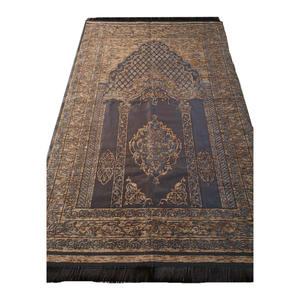 พรมสวดมนต์แบบตุรกี Chenille Lux พรมทอสำหรับการเดินทางในบ้านตั้งแคมป์ - Product Image 2