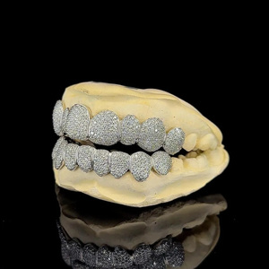 Grillz Personalizados con Diamantes VVS, Grillz con Diamantes Moissanite VVS Certificados por IGI, Grillz Hip Hop para Hombre - Product Image 2