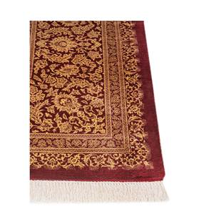 Alfombras de Seda Anudadas a Mano Gulmarg, Diseño Floral Rojo y Naranja, Rectangulares, para Pasillo y Sala de Estar, Modelo Pae-6355 - Product Image 4