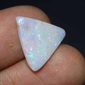 Opale australienne naturelle Cabochon opale de feu solide Coober Pedy opale de feu pierre précieuse en vrac taille 15X14X3MM - Product Image 6