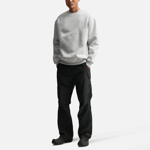 Sudadera de cuello redondo de gran tamaño para hombre de algodón 100%, suéter bordado de manga larga cómodo con diseño recortado para invierno - Product Image 5