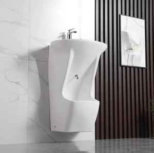 Nouvelle station de wudu islamique, lavabo en céramique sur piédestal, lavage des pieds, blanc moderne, usage domestique - Product Image 2