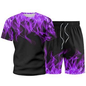 Conjunto Deportivo Corto para Hombre, Disponible en Todos los Colores, de Algodón Transpirable, Nuevo, para Correr, Gimnasio, Diseño de Chándal - Product Image 6