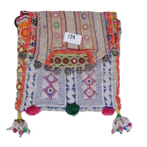 راعية البقر قماش Navajo نمط السرج بطانية جلدية مخلب حقيبة مع حزام مزين باليد بالجملة الشركة المصنعة