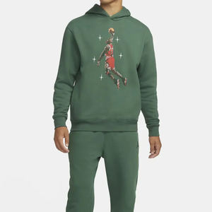 Couleur verte imprimé design hommes mode sweats à capuche 2025 couleur unie et dernière conception hommes à capuche à vendre - Product Image 5
