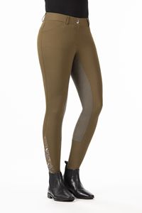 Nuevo diseño elegante Ropa ecuestre Ropa deportiva Pantalones de agarre de asiento completo Pantalones de equitación de cintura alta al por mayor personalizados - Product Image 5