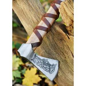 El yapımı şam çelik Viking taktik balta özel DIY sınıf cadılar bayramı savaş ve ahşap kolu için yüksek endüstriyel kalite ile - Product Image 5