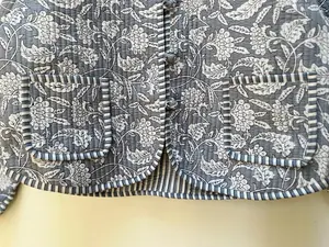 Nouveau style femmes coton matelassé réversible mode veste manteau Floral kantha femmes filles veste hiver été bohème longue - Product Image 3