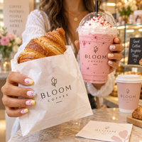 Gobelets froids personnalisés AT PACK en PET avec logo |   Gobelets jetables transparents pour café glacé, bubble tea et autres boissons, pour cafés et magasins de boissons
