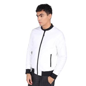 Veste bomber de club de haute qualité personnalisée Street Wear - OEM Légère et élégante Veste bomber unie pour hommes - Product Image 1