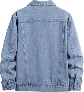 Venta al por mayor Fabricante de ropa Chaquetas de mezclilla para hombre Custom Basic Color sólido Jeans Chaquetas de mezclilla de hombre hechas en Pakistán - Product Image 2