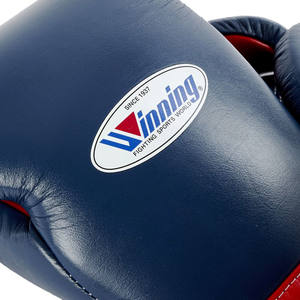 Guantes de Boxeo de Cuero Rojo Marino de Alta Calidad, Secado Rápido, Transpirables, Cómodos, Tallas 8-18 oz, con Cordones, Guantes de Artes Marciales - Product Image 3