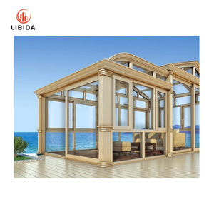 Enceinte de serre en aluminium pour jardin extérieur 4 saisons Sunroom Glass House Sunroom à vendre - Product Image 3